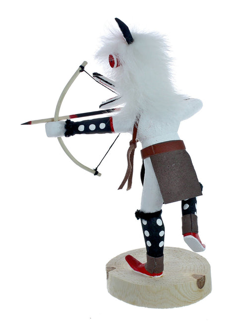 Navajo Native American White Wolf Kachina Doll NX11482